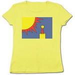 太陽.3- リブクルーネックTシャツ 